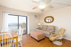 Living room with direct balcony access