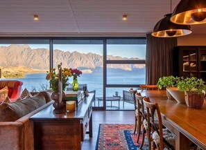 11 Aspen Grove Living and Dining Area with Mountain and Lake Views