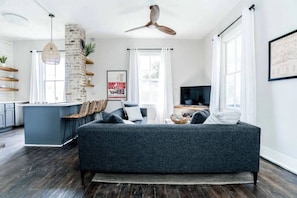 This is the main living room area of the home