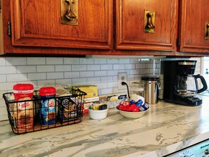 coffee and tea station
