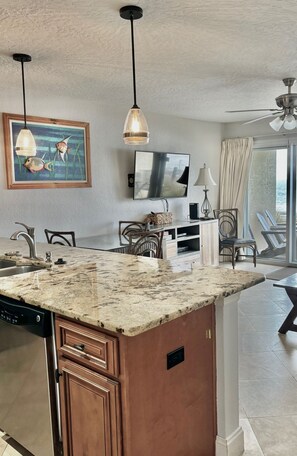 kitchen with granite