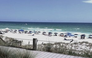 Beach walkway and access 10 steps away