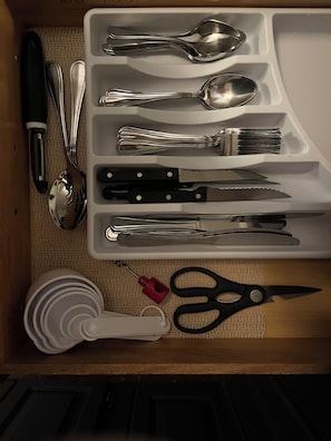 Cook, Work & Recharge! Skip takeout, cook healthy meals in our stocked kitchen