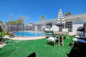 The perfect backyard escape for pool days and BBQ nights. 