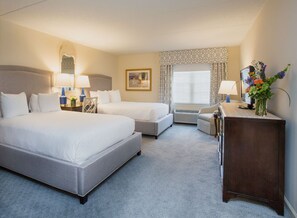 A spacious and elegantly designed bedroom, perfect for a restful and rejuvenating stay.