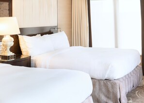 Spacious and serene, with plush bedding and elegant décor designed for total relaxation.