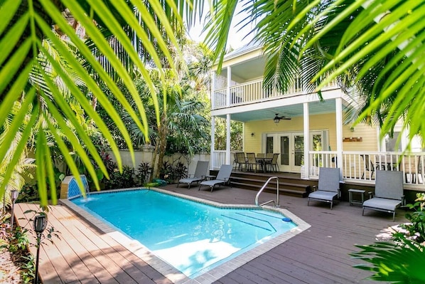 Private backyard pool