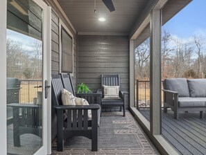 Take in the sites of nature without the bugs, while sitting in the screen porch.