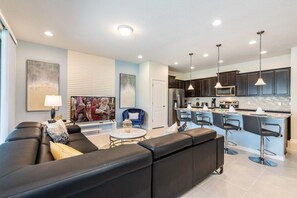Spacious open-concept living