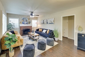 Living Room | Multi-Level Home | Central A/C & Heating
