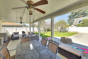 Covered Patio | Dining Areas | Fire Pit