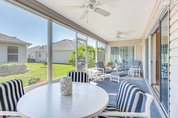 The Villages Vacation Rental | 3BR | 2BA | 1,900 Sq Ft | 1 Step to Enter