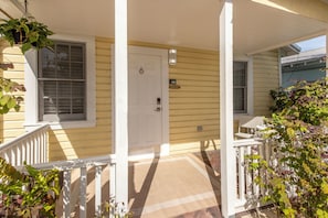 Private Entrance and Covered Patio