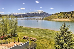 Summer view from deck marina view