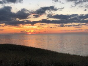 Sunset from view deck at beach