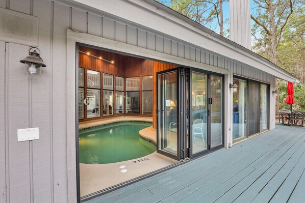 Private Indoor Pool with Deck Access