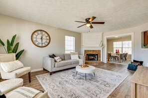 Living Room | 1st Floor | 2-Story Home | Central A/C & Heating