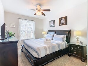 Our spacious Master Bedroom with private bathroom