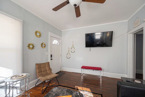 A space to connect, relax, and recharge. Whether you're lounging on the sofa with a good show or having late-night laughs with friends