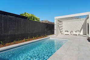 Pool and lounging area
