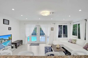 The home features bright, open concept living