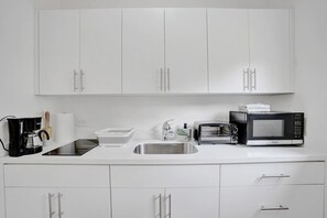 The second kitchen in the attached  studio