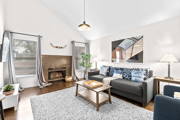 Relax and unwind in our spacious living room.