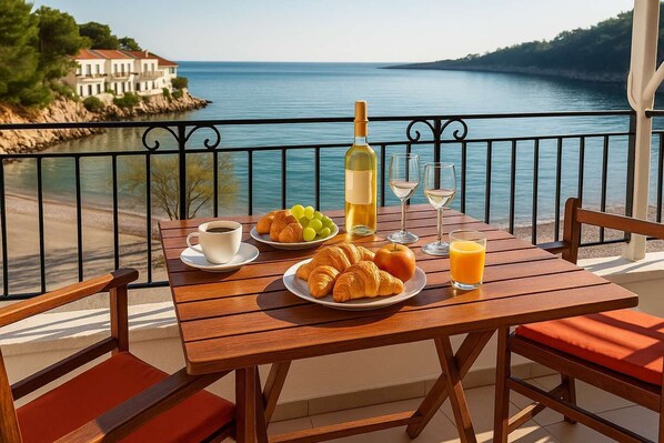 View from the balcony of the room