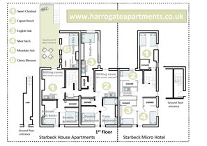 Starbeck House & Micro Hotel 1st floor plan