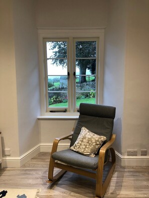 Garden view (you can see across to Wales on a clear day!)