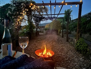 Enjoy summer evenings round the firepit in Beesknees garden