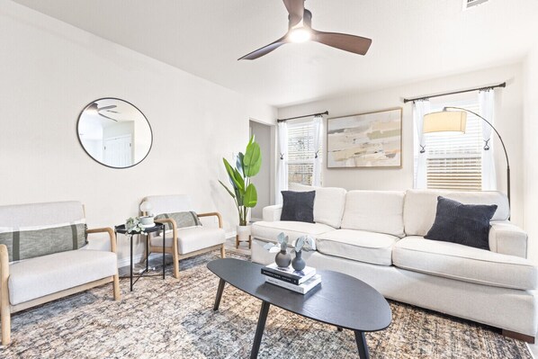 Cozy Living Room with Smart TV