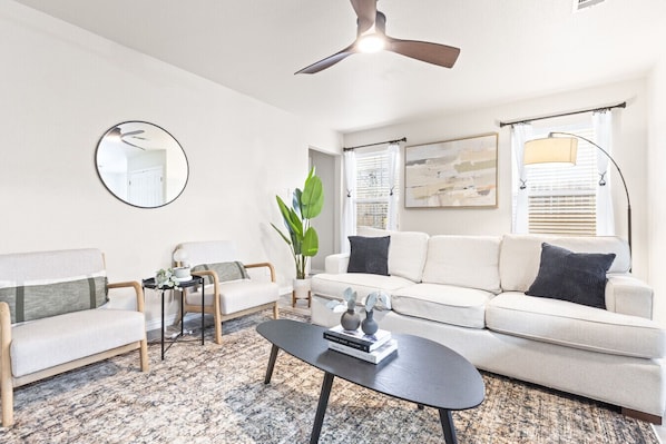 Cozy Living Room with Smart TV