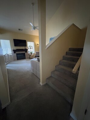 When you enter the home