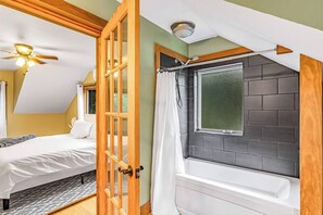 Master  ensuite bathroom has a jetted tub and towel warmer for ultimate relaxation