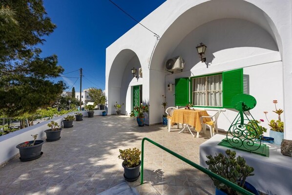 Entrance to Amoni House and beautiful terrace