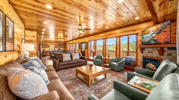 Stunning mountain views from the open living space!