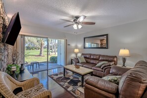 Living Room with Patio Access