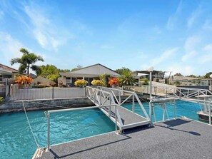 Cross over to comfort—our charming bridge leads you straight to home