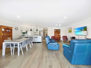 Enjoy effortless flow from the stylish kitchen through the dining and lounge areas, all beautifully connected for easy entertaining or family time.