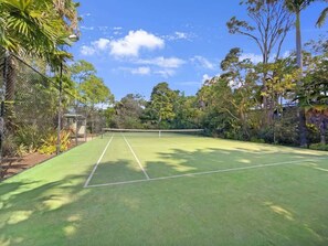 Pack your racket and have a hit on the resort's shared tennis court.