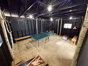 The Yeti's Den makes for a great indoor/outdoor game room