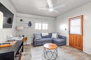 Cozy Living Room with Beach Tones