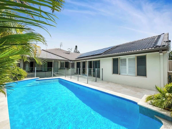 Float, splash, or lounge beside your private solar-heated pool—pure Sunshine Coast bliss in your own backyard.