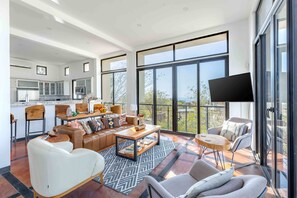 Luxurious Living Room Area Located on the Second Floor