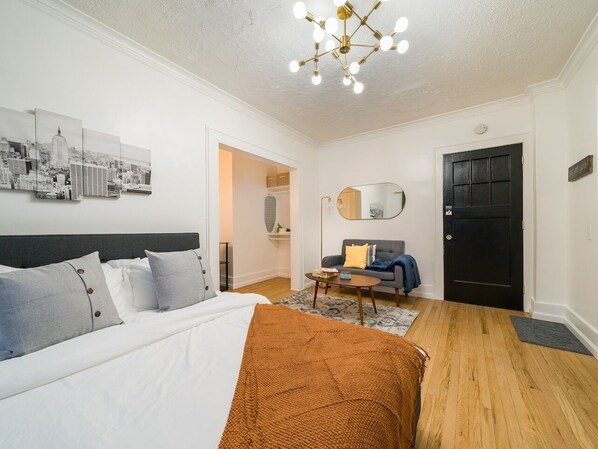 Experience the luxury of a spacious bedroom, providing ample room to relax and unwind