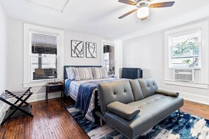 Bedroom 1 - Unit 1 - Relax & Recharge – Your cozy getaway with a comfortable queen bed.