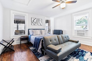 Bedroom 1 - Unit 1 - Relax & Recharge – Your cozy getaway with a comfortable queen bed.