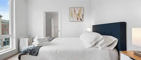 Queen sized bed