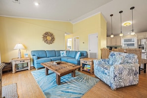 Living Area with Deck Access